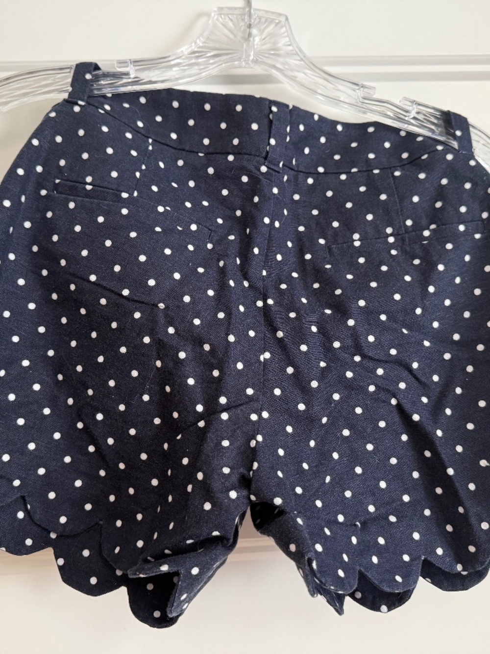 J. Crew Polka Dot Scalloped Shorts